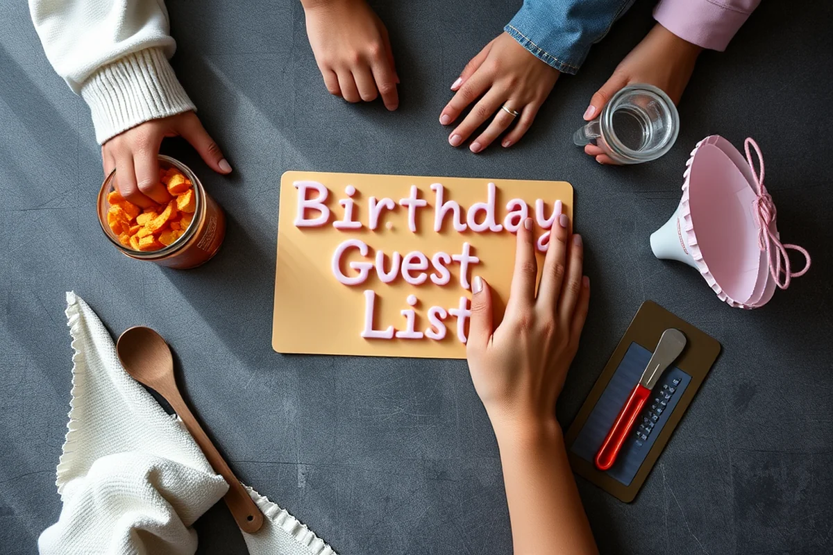 birthday party guest list troubleshooting — Birthday Party Guest List Troubleshooting (the finished result)