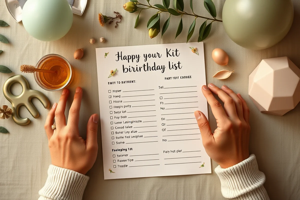 how to birthday party guest list template — How To Birthday Party Guest List Template (the finished result)