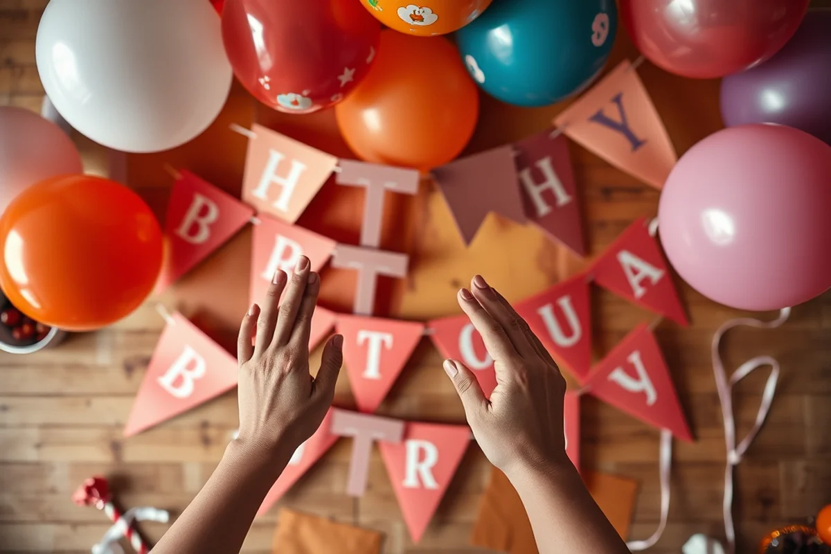 birthday party at home — Birthday Party At Home (step by step)