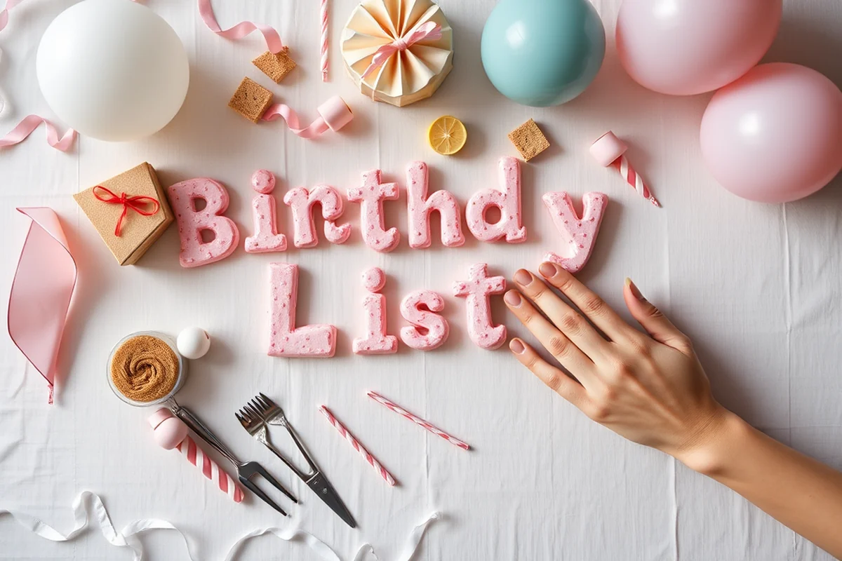 birthday party list — Birthday Party List (the finished result)