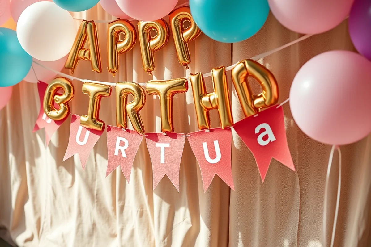 happy birthday party supplies — Happy Birthday Party Supplies (step by step)