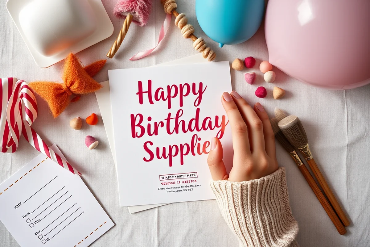 happy birthday party supplies — Happy Birthday Party Supplies (the finished result)