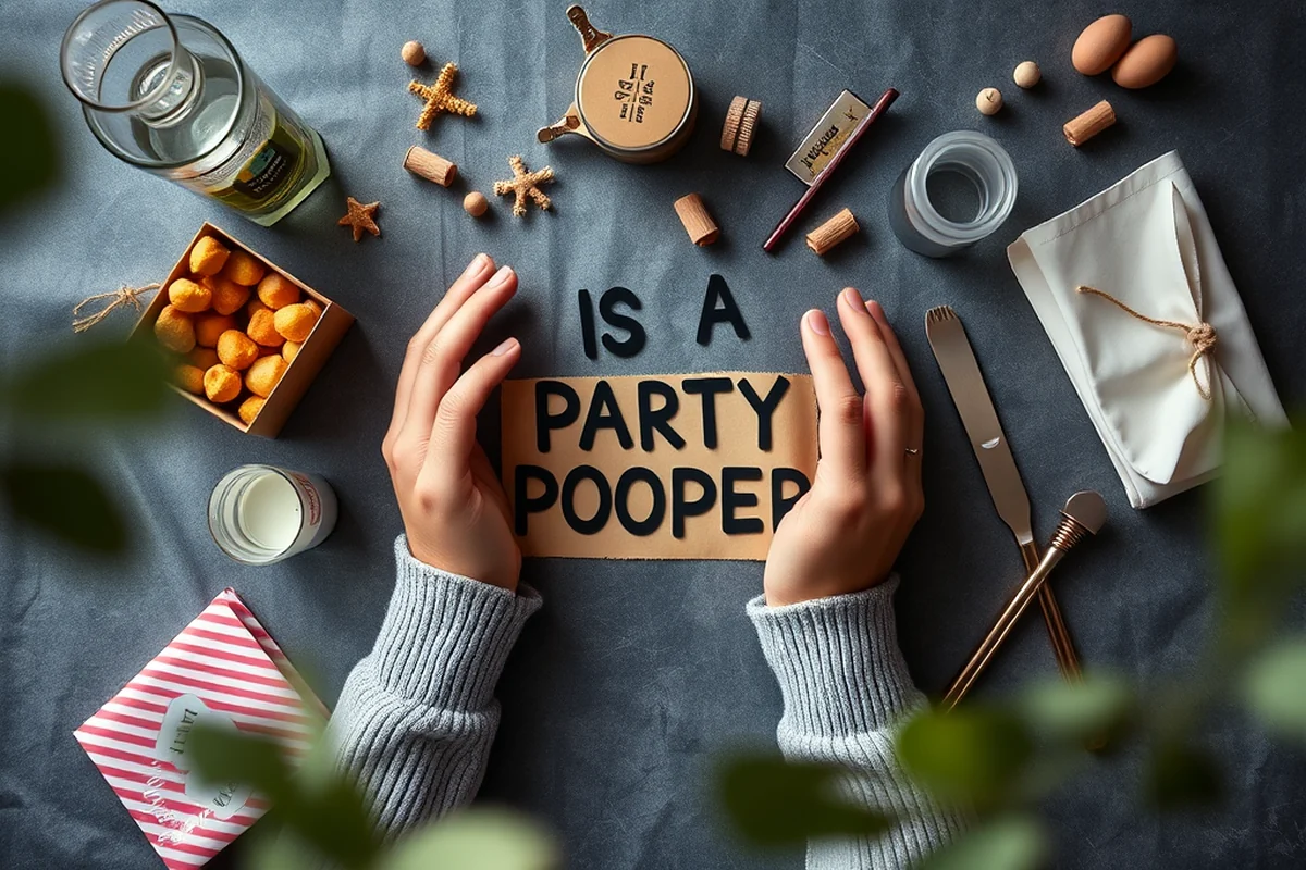 is a party pooper — Is A Party Pooper (the finished result)