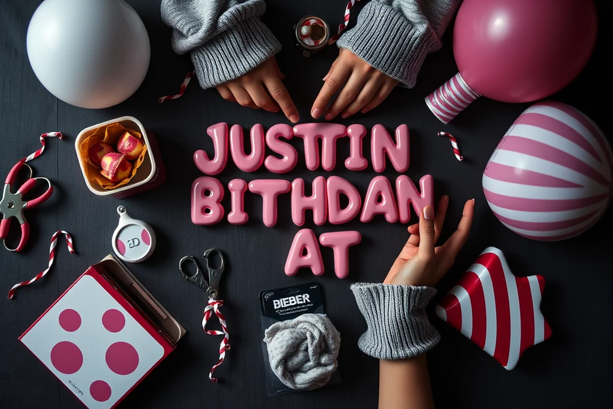 justin bieber birthday — Justin Bieber Birthday (the finished result)