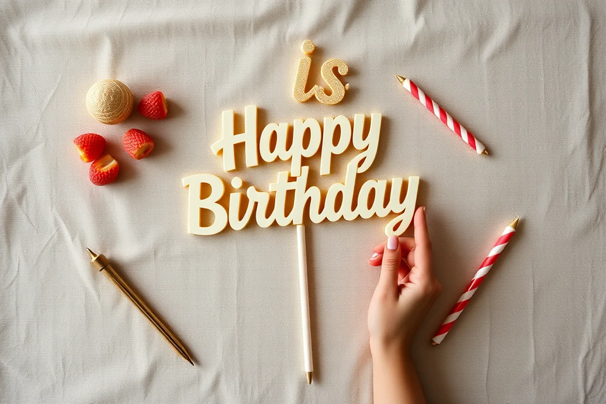 what is happy birthday cake topper — What Is Happy Birthday Cake Topper (the finished result)