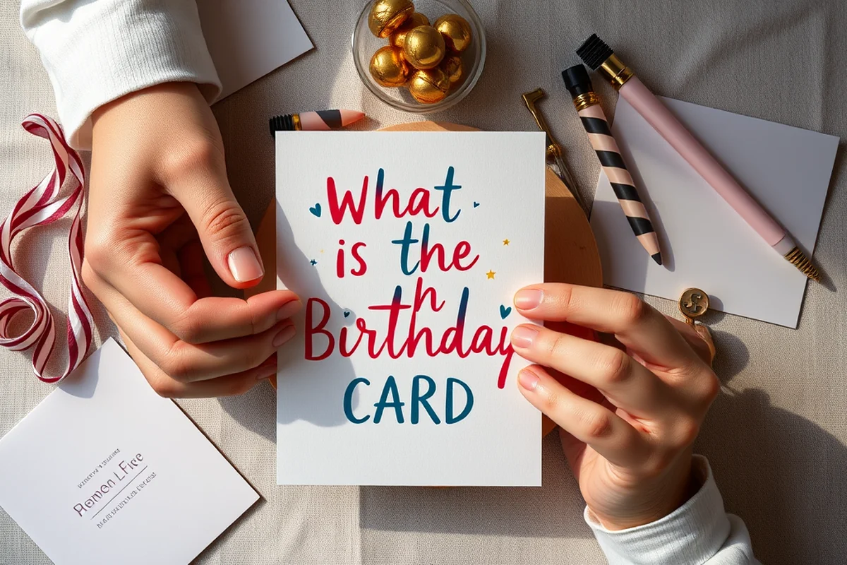 what is the birthday card — What Is The Birthday Card (the finished result)