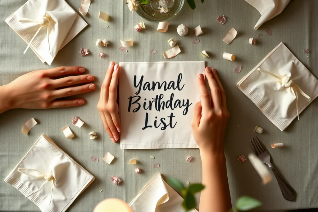 Yamal Birthday Party Guest List Templates