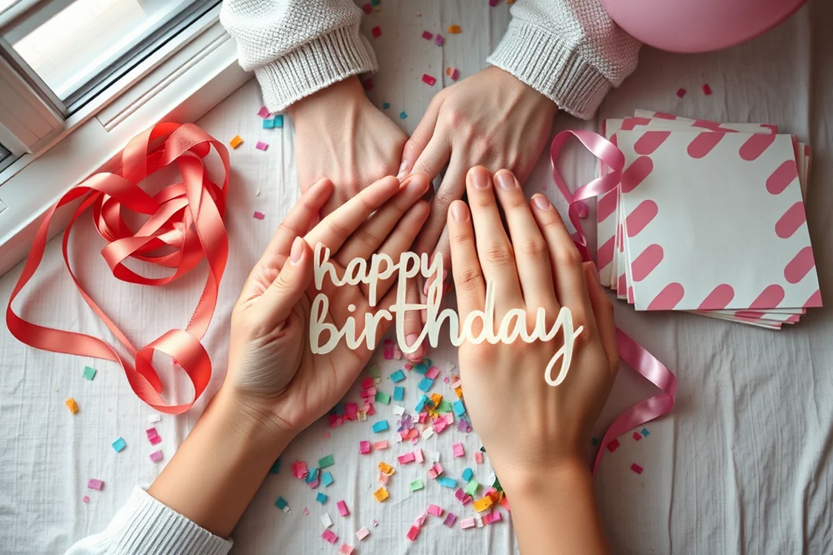 a happy birthday celebration — A Happy Birthday Celebration (the finished result)