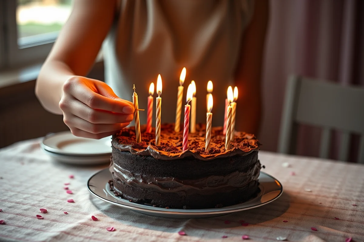 chocolate birthday cake — Chocolate Birthday Cake (step by step)