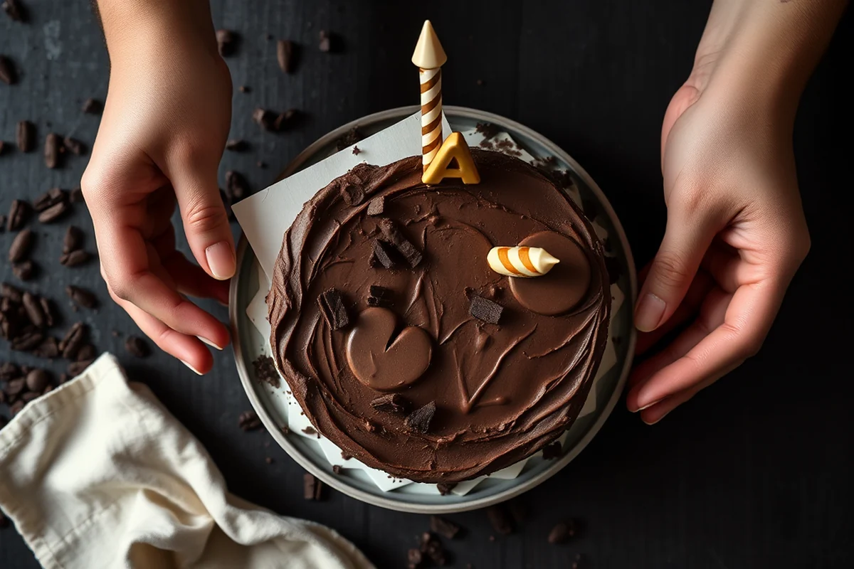 chocolate birthday cake — Chocolate Birthday Cake (the finished result)