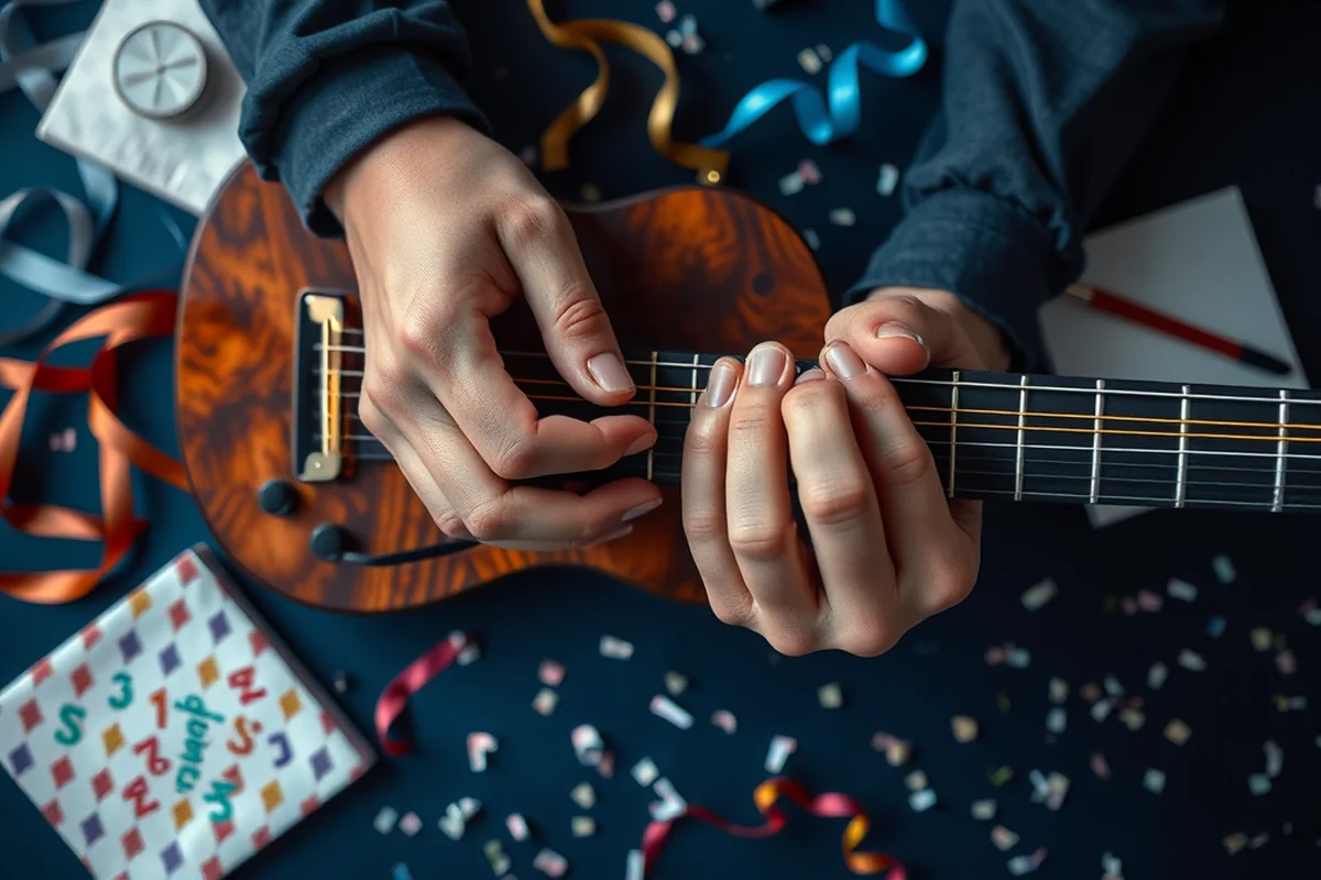 how to play happy birthday on the guitar for beginners — How To Play Happy Birthday On The Guitar For Beginners (the finished result)