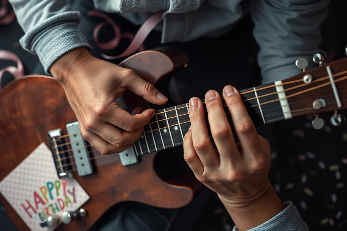 play happy birthday on guitar — Play Happy Birthday On Guitar (the finished result)